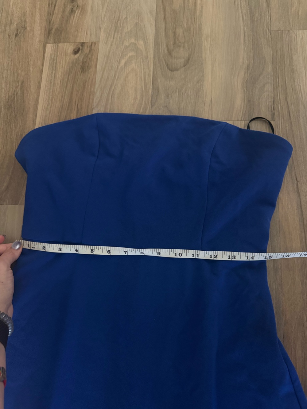 Lulus Compelling Style Royal Blue Strapless A-Line Maxi Dress - Size L - Picture 6 of 6